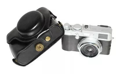 Black Leather Camera Case Bag Guard For Fujifilm X100 X100S X100T X100F X100V • $19.95