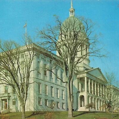 Maine State Capitol Augusta Granite Knoll ME Unused Ephemera Postcard • $5.98