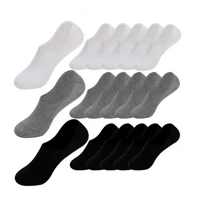 6Pcs Men Women Invisible Trainer Socks Footsies No Shoe Show Liner Socks Ladies+ • £6.96