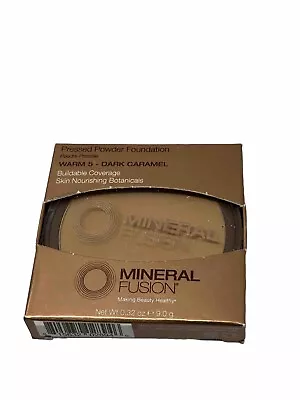Mineral Fusion Pressed Powder Foundation Warm 5 -Dark Caramel 0.32 Ounce • $9.49