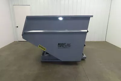 Wright 3 YD Self Dumping Hopper Bump Dump 4000lbs Trash Recycling 10 Gauge Bin • $2195.20