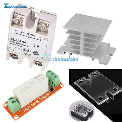 25A/40A/60A 250V SSR-25DA SSR-40DA SSR-60DA Solid State Relay Alloy Heat Sink • $3.74