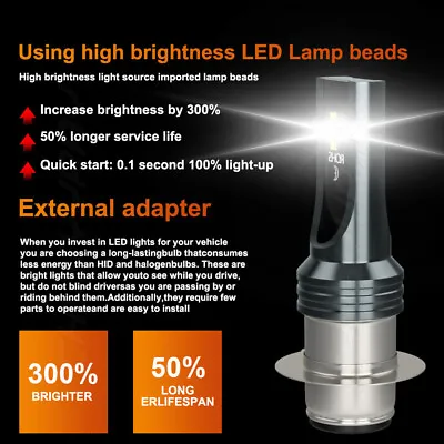 Xenon LED Hyper H6 Headlight Bulbs Lights For Yamaha Grizzly 660 2002-2006 Bulb • $19.98