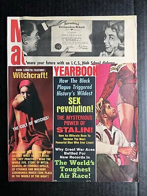 MEN IN ADVENTURE YEARBOOK #4 1969 Stalin Cult Of Witches War Aces Girl Wrestlers • $18.99