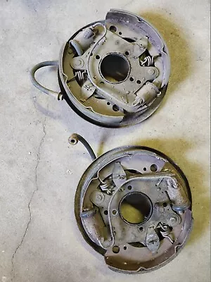 1958 Plymouth Fury Front Drum Brake Backing Plates & Hardware 11  X 2  Mopar • $152