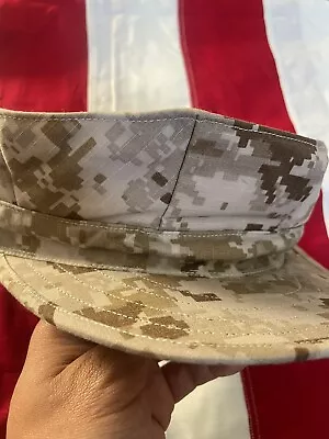 NWU Type II AOR- 1 Military Navy Dessert Camouflage 8- Point Utility Cap • $19