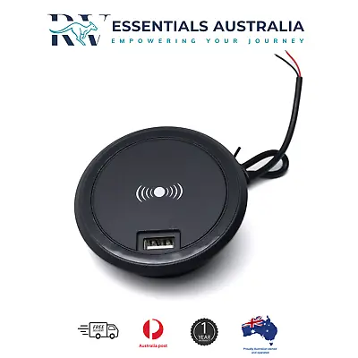 12V Wireless Phone Charger USB CARAVAN MOTORHOME BOAT ACCESSORIES Jayco RV PARTS • $36.40