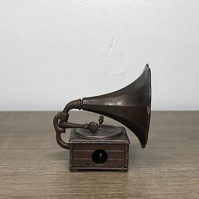 Vintage Die Cast Pencil Sharpeners Play Me Phonograph Metal Miniature Hong Kong • $13.59