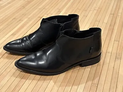 Levi’s Women’s Black Leather Ankle Boot Shoe Sz 7.5  • $21