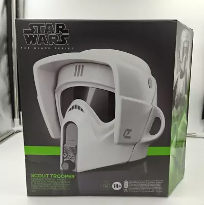 Hasbro Star Wars Black Series Ep6 Scout Trooper Premium Electronic Helmet • $215