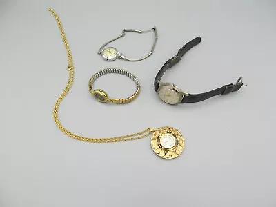 Lot Of Vtg Sarah Cov Regency Norbee Wristwatches Endura Pendant Watch • $13.31