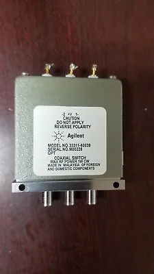 $20 • Buy Agilent 33311-60039 RF Coaxial Switch