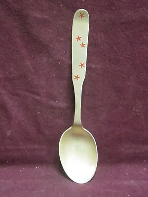 Michelsen Denmark Sterling RED STARS   SPOON 6  38  Grams No Monogram • $45