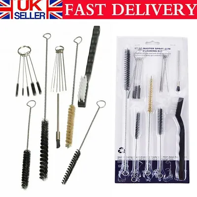 £10.85 • Buy 17Pcs Airbrush Cleaning Needle & Brush Accessories Kit For Spray Gun Cleaner UK
