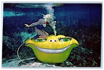 C1950's Underwater Mermaid Show Nutty Professor Weeki Wachee Florida Postcard • $29.95