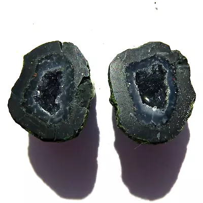 Tabasco Mexican Geode Polished Halves For Earrings Jewelry And Display   TEX1739 • $12