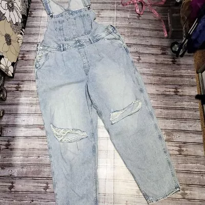 H&m Denim Overalls Distressed XL • $25