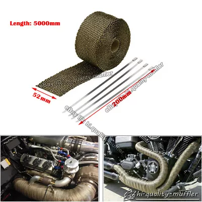 16.5 Ft * 2  Exhaust Header Turbo Manifold Pipe Lava Heat Shield Wrap Tape • $11