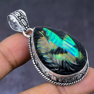 Ethiopian Opal Gemstone 925 Steling Silver Jewelry Pendant 2.13  S092 • $9.99