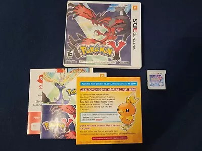 Pokemon Y (Nintendo 3DS 2013); Case Manuals & Game • $40