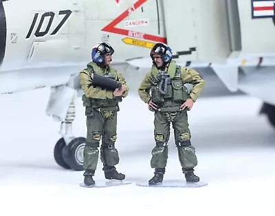 PreOrder Modern USAF Fighter Pilots (F18 F14 F22 F35 F-15)  1:48 Pro Built Model • $59.98