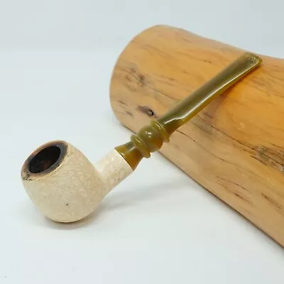 Carved Meerschaum Apple Estate Tobacco Smoking Pipe • $1.25