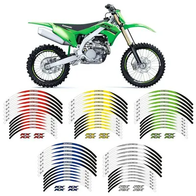 21  19  RIM WHEEL STRIPES STICKERS FOR Kawasaki KX 250 1989-2007 2021 2016 2017 • $17.09