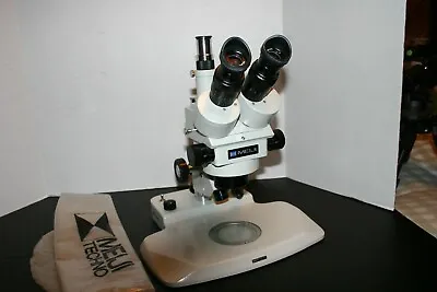 Meiji EMZ-TR Stereozoom Microscope On Meiji PKL Desktop Stand Dual Illum 7-45X • $1199