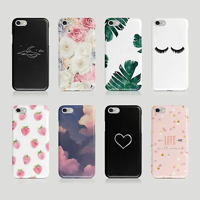 £6.85 • Buy IPhone Samsung Hard Phone Case Quotes Unicorn Planets Moon Flowers Hearts Love