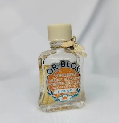 Vintage Perfume Bottle Or-Blos Orange Blossom Jacksonville FL 1 Dram 1/8 Ounce • $43.96