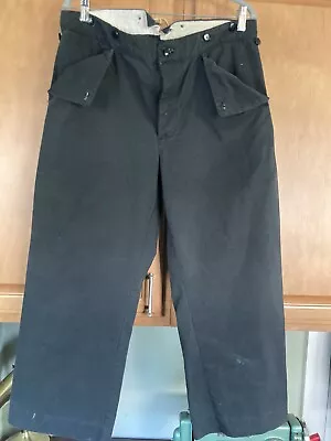 36 X 25 Mens Handmade Civil War Black Cotton Confederate Mule-ear Pockets Pants • $62