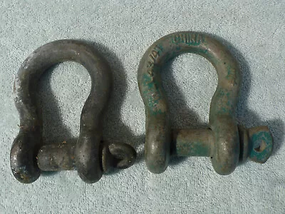 Shackles Two 3/4   Anchor Shackles With Screw Pins One Wll • $35.97