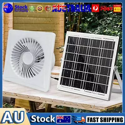 Solar 12V Exhaust Fan Extractor Fan For Bathroom (6 In Fan + 8W Solar Panels) • $75.25