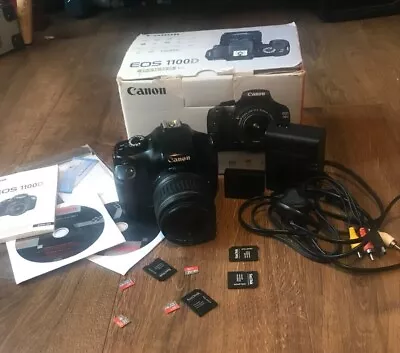 Canon 1100d + Lens + Extras DSLR EOS Full Package Inc Box • £145