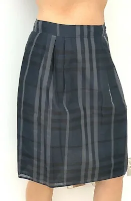 £85 • Buy Stunning Burberry London Silk Mix Nova Check Skirt Kilt Uk 4 Usa 2