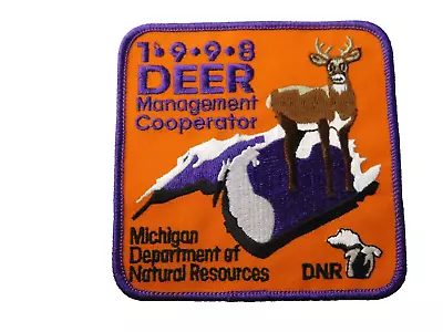 Michigan Deer  Operator 1998 Dnr Award  Patch Department Natural Resoirces • $5.99