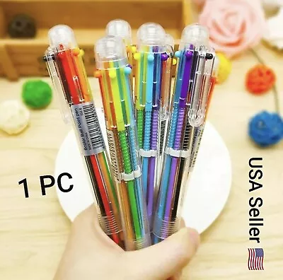 1 PC Ball Point Pen Marker Korea Creative Stationery Pen 6 Color In 1 Ballpoint • $3.99