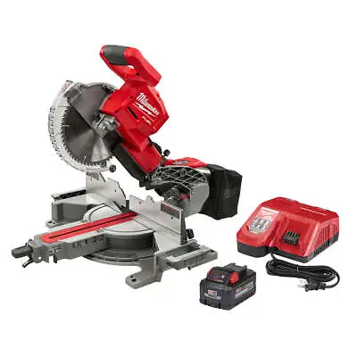 Milwaukee 2734-21 M18 FUEL 18V 10  Dual Bevel Sliding Compound Miter Saw Kit • $569.05