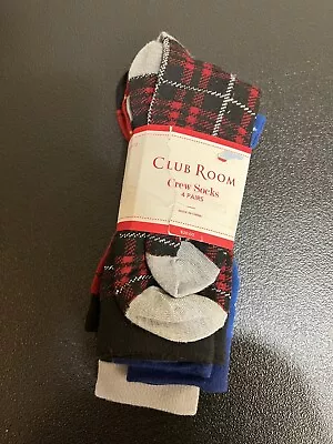 Club Room Men's 4-Pack Holiday Crew Socks Size 8-13 • $7