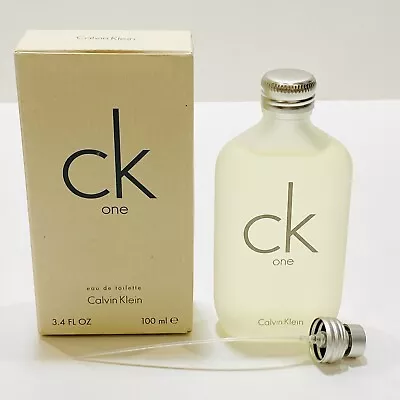 Ck One By Calvin Klein Cologne Eau De Toilette Unisex 3.4 Oz NEW In Box • $16.55