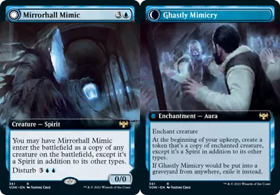 MTG Mirrorhall Mimic // Ghastly Mimicry - Foil - Extended Art Innistrad: Crimso • $0.99