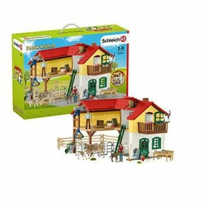 £60 • Buy Schleich Farm World Large House 42407 Inc Barn Animal Farmer Figures Accessories