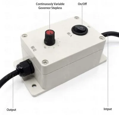 AC Vibration Motor Governor Variable Speed Controller With Switch 220V/110V USA  • $22.89
