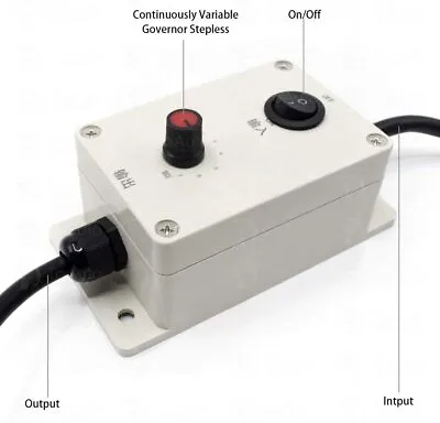 USA AC Vibration Motor Governor Variable Speed Controller With Switch 220V/110V • $20.69