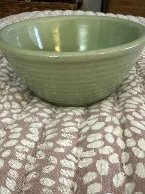 Vintage Monmouth Pottery USA Green Glazed Bowl 5” • $15