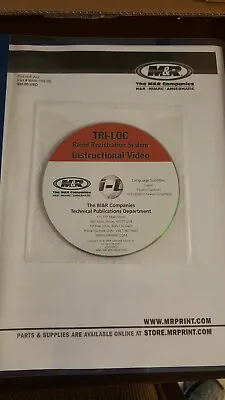 M&R Tri Loc  TriLoc Manual & CD   FREE SHIPPING • $35