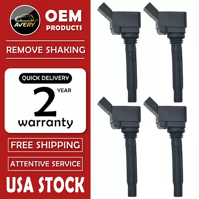 4x Ignition Coils Pack For VW Jetta Passat Beetle Golf Audi A3 Q3 1.8L UF765 • $41.82