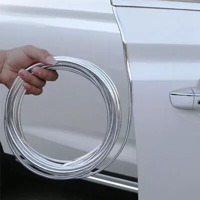 Chrome Trim Strip Car Door Edge Scratch Guard Protective Strip Auto Accessories • $4.16