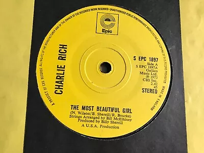 Charlie Rich The Most Beautiful Girl In The Wordn/m • £1.99