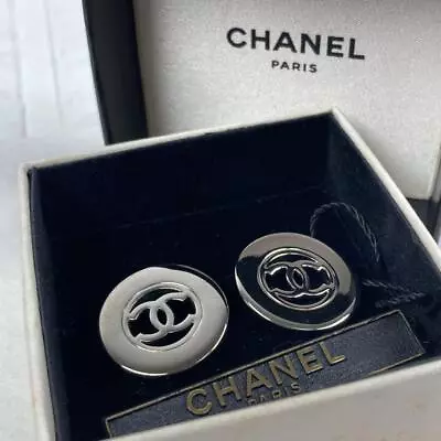 Chanel Coco Earrings Silver 97A Vintage With Box • £259.75